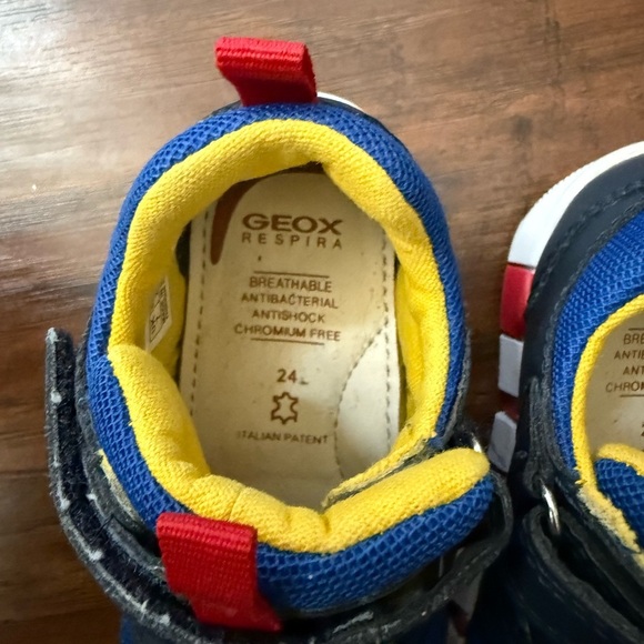 Geox Lepidoo Blue and Red Sneakers Aesthetic Sporty Design-Size 8 - Picture 6 of 13